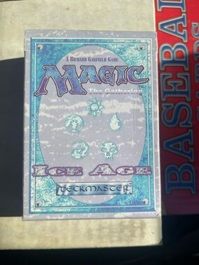 Magic: The Gathering Ice Age Deck Box - Light Blue & Purple-As Is